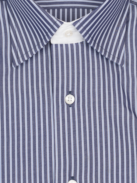 Сорочка, Verita, ДР, классика, полоска (010, Темно-синий, 39/40)