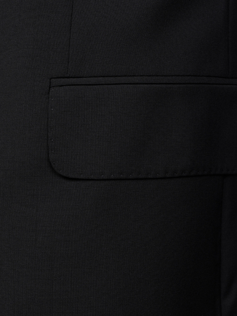 Костюм, Jaguar, классика, однотон., 3 пугов./1борт, 2шл (19, Черный, 54 , 4)