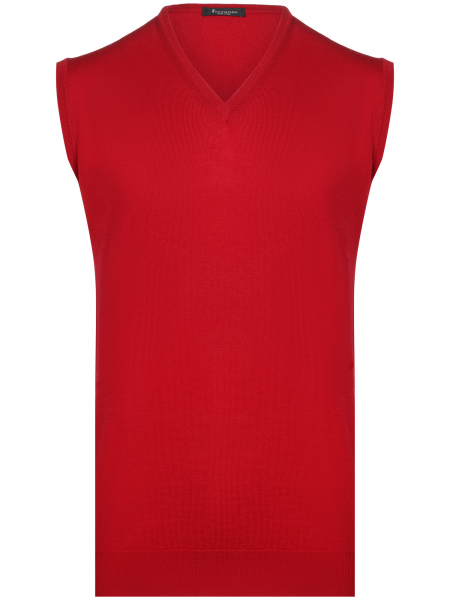 Жилет, V - вырез, без/рукав, однотон. (029, Бордо, 58)