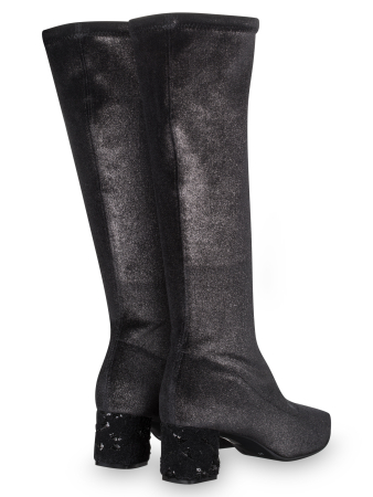 Сапоги, LE BABE (999, Черный, 41, 100% текстиль, 100% текстиль)