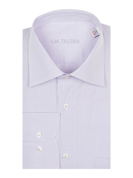 Сорочка, SMT, ДР, мелкая клетка (75, Сиреневый, 39/40)