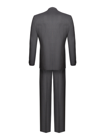 Костюм, GRAHAM, Jaguar, классика, полоска., 2 пугов., 2шл (18, Серый, 48, 6)