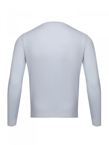 Джемпер, круглый ворот, длин. рукав (7007, Голубой, 58 - 3XL     )