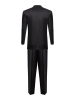 Костюм, EM, классика, полоска, 3 пугов./прорез.карм.с клап., 2шл, б.кл.с манж. (100, Черный, 64, 6)