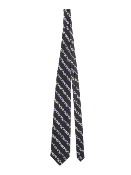 Галстук, Vitaliano Pancaldi, узор (6, Черный/Фиолет., 157 см.)