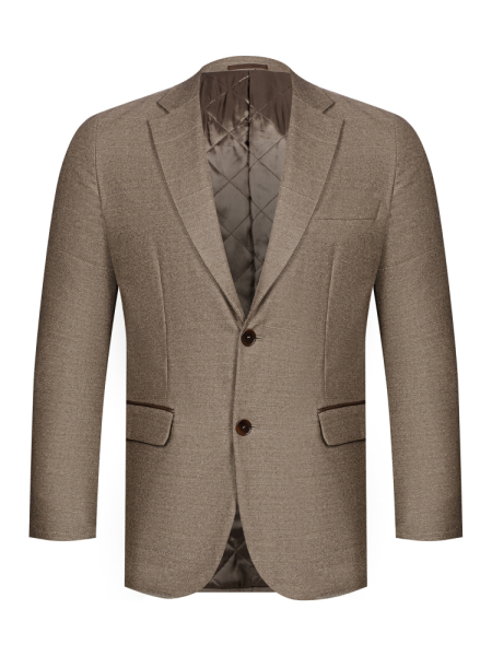 Куртка-пиджак, Torras, SF кож. вставки, на синтепоне (00000, Коричневый, 52 - L)