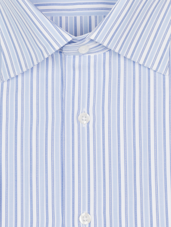 Сорочка, длинный рукав, классика, полоска (210, Синий, 43/44)