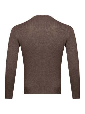 Пуловер, V - ворот, длин. рукав (0929, Темно-коричн., 46 - XS     )