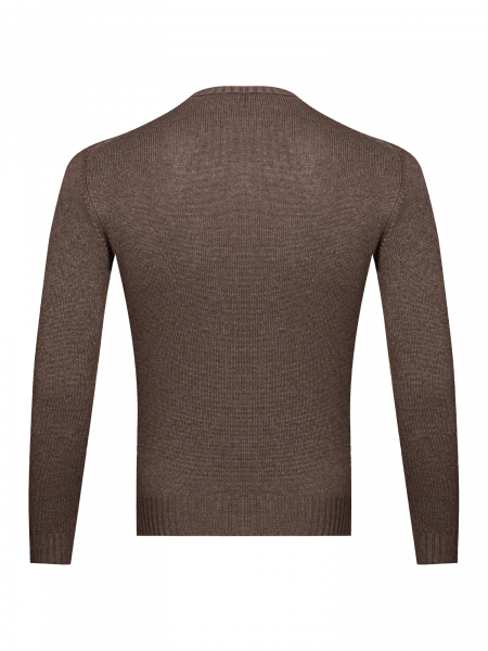 Пуловер, V - ворот, длин. рукав (0929, Темно-коричн., 46 - XS     )