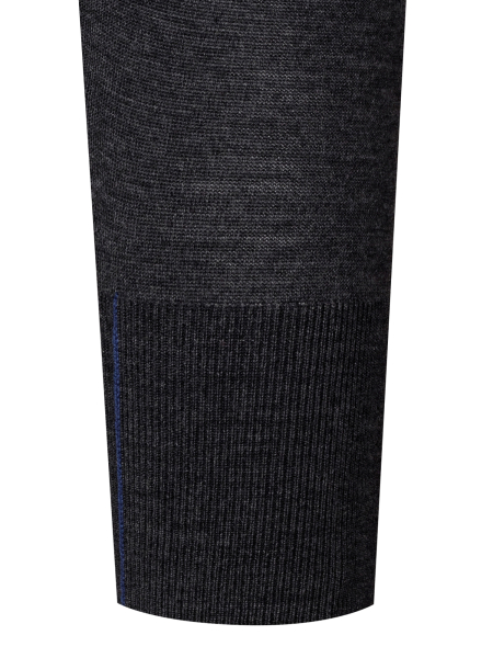 Джемпер , ворот стойка, дл/рукав (116, Темно-серый, 46 - S)