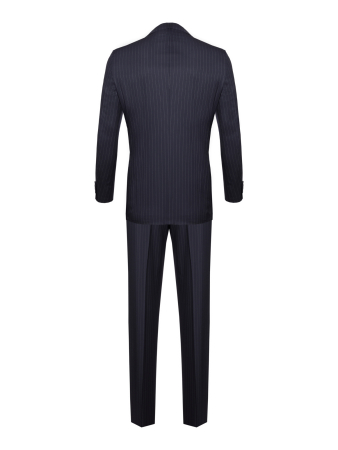 Костюм, Ravazzolo, средне-притал, полоска, 2 пугов. (16861, Черный, 52 , R)