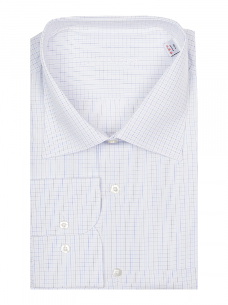 Сорочка, SMT, ДР, в клетку (21, Голубой, 41/42)