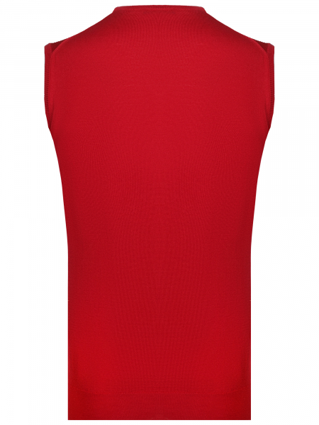 Жилет, V - вырез, без/рукав, однотон. (029, Бордо, 58)