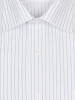 Сорочка, длинный рукав, классика, полоска (260, Серый, 41/42)