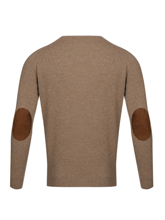 Джемпер, круглый ворот, длин. рукав (90097, Коричневый, 54 - XL)