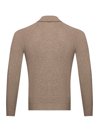 Кардиган, V - вырез, на пуговицах, длин. рукав (011, Коричневый, 50 - M)