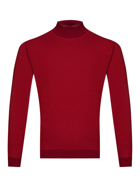 Водолазка, однотон., дл/рукав (233, Красный, 56 - XXL)