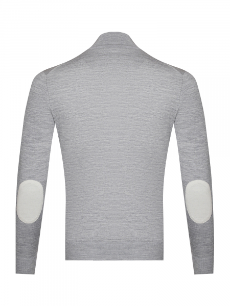 Джемпер- кардиган , ворот стойка, на молнии, дл/рук. (420, Светло-серый, 46 - S)