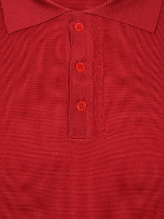 Поло, на пуговицах, длин. рукав (00003, Красный, 54 - XL)
