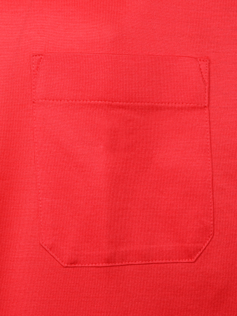 Футболка , круглый ворот, карман, короткий рукав (239, Коралловый, 62-5XL  рукав 29 см)