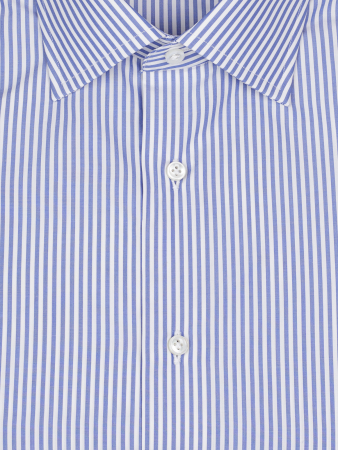 Сорочка NETTUNO, Ravazzolo, однотонная, в полоску (320, Белый/Синий, 42)