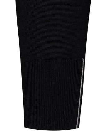 Джемпер, круглый ворот, SF, дл/ рукав 64 см (164, Черный, 58 - 3XL)