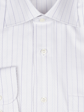 Сорочка, Guiducci ДР, классика, в полоску (003, Серый/Синий, 47)