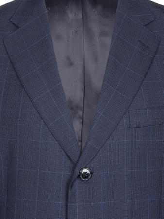 Костюм, Ravazzolo, классика, клетка (14804, Темно-синий, 52 , R)