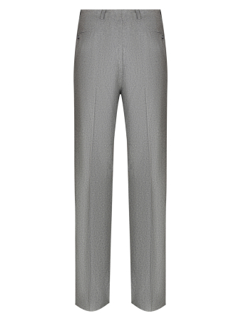 Брюки, Ravazzolo, средне-притал., с защипами, однотон. (81551, Светло-серый, 52 , 6)