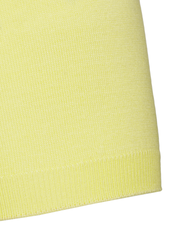 Поло на молния, короткий рукав, однотонное-сетка (370, Лимон, 52)