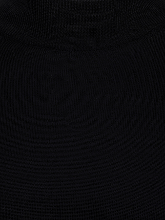 Джемпер, стойка, однотон., дл/рукав (002, Черный, 48 - S)