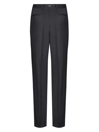 Брюки BOY,  c защип., манжеты, однотон. Jaguar (18, Темно-серый, 50, 6)