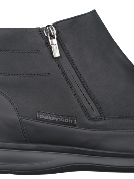 Полусапоги, Pakerson (999, Черный, 40, 100% микрофибра, Нубук 100% кожа)