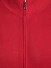 Кардиган, ворот - стойка на молнии, однотонный (006, Красный, 52 - L  рукав 61 см)
