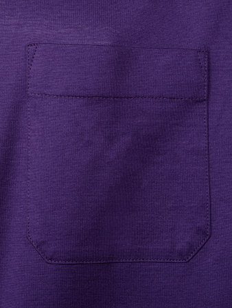 Футболка , круглый ворот, карман, короткий рукав (779, Темно-сиреневый, 62-5XL     рукав 29 см)