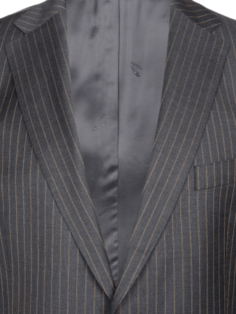 Костюм, GRAHAM, Jaguar, классика, полоска., 2 пугов., 2шл (18, Серый, 48, 6)