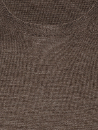 Джемпер, круглый ворот, однотон.дл/рук. (480, Темно-коричн., 58)
