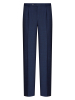 Брюки, Ravazzolo, средне-притал., с защипами, однотон. (12234, Темно-синий, 50, C)