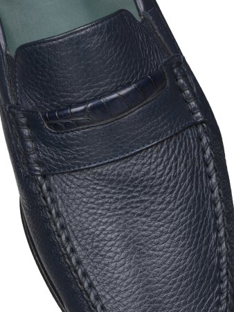 Мокасины, Pakerson (702, Индиго, 39, 100% кожа, 100% кожа олень)