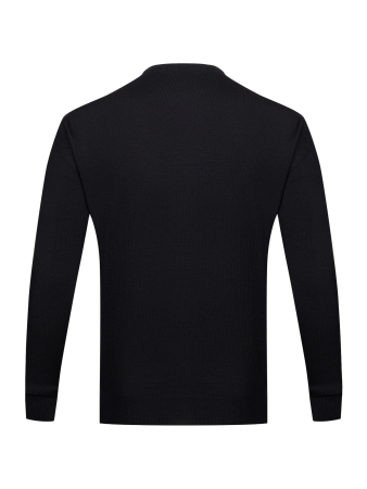 Джемпер, круглый ворот, дл/рукав (002, Черный, 66)