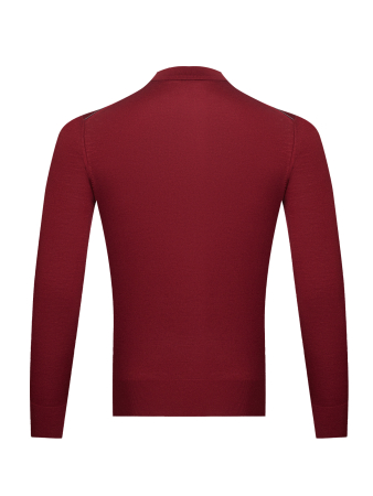 Поло, на пуговицах, дл/рукав (169, Вишня, 50)