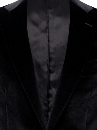 Пиджак, Jaguar, велюр (19, Черный, 48 - S , 8)