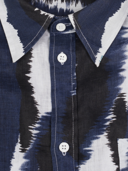 Сорочка, Torras, casual, длин. рук., льняная (00038, Разноцветная, 54 )