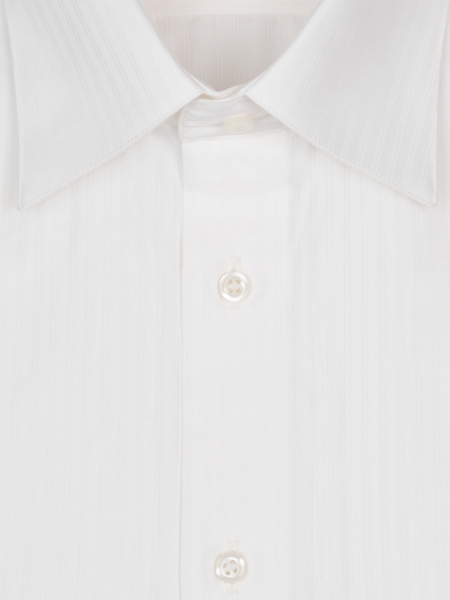 Сорочка, SMT, ДР, M.Carlo, под запонки, в полоску (54, Молочный, 39/40)