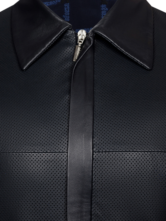 Куртка, Sforza, перфорация, молния (049, Темно-синий, 46 - XS)