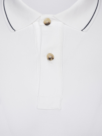 Поло, короткий рукав, однотонное (99000, Белый, 56 - XXL  рукав 23 см)