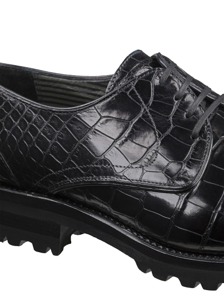 Дерби, Pakerson (999, Черный, 40, 100% кожа, Кожа 100% Аллигатор)
