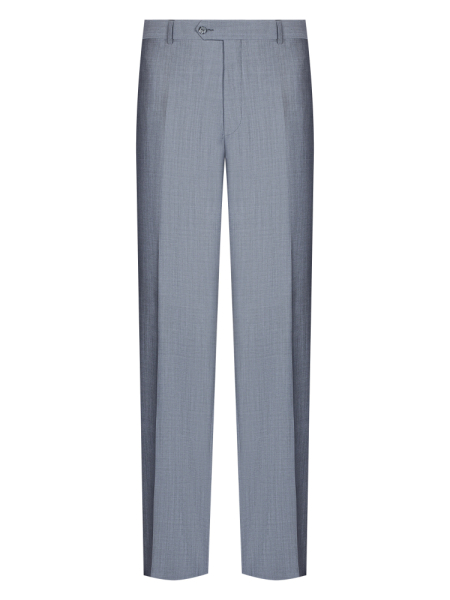 Брюки, S.M.T., без защипов, однотонные (00001, Голубой, 50, 6)