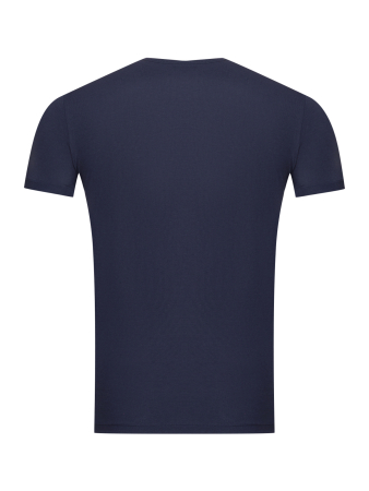 Футболка,круглый ворот,короткий рукав,однотон. (008, Темно-синий , 48)