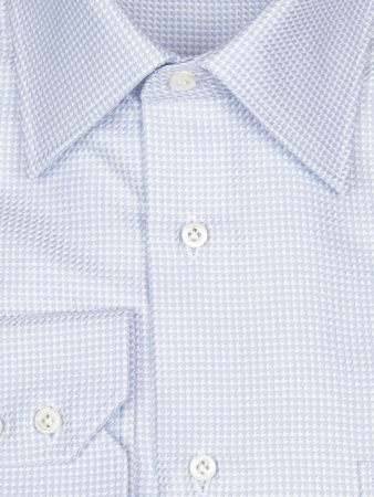 Сорочка, Ravazzolo, узор, длиннный рукав (003, Голубой/Белый, 42)